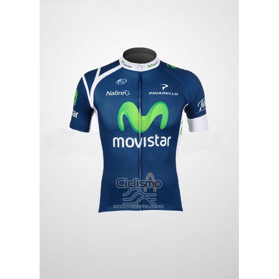 Movistar Ropa Ciclismo Culotte Corto 2012 Mangas Cortas Azul